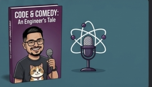 Rajat Thakur delivering a tech and workplace humor keynote