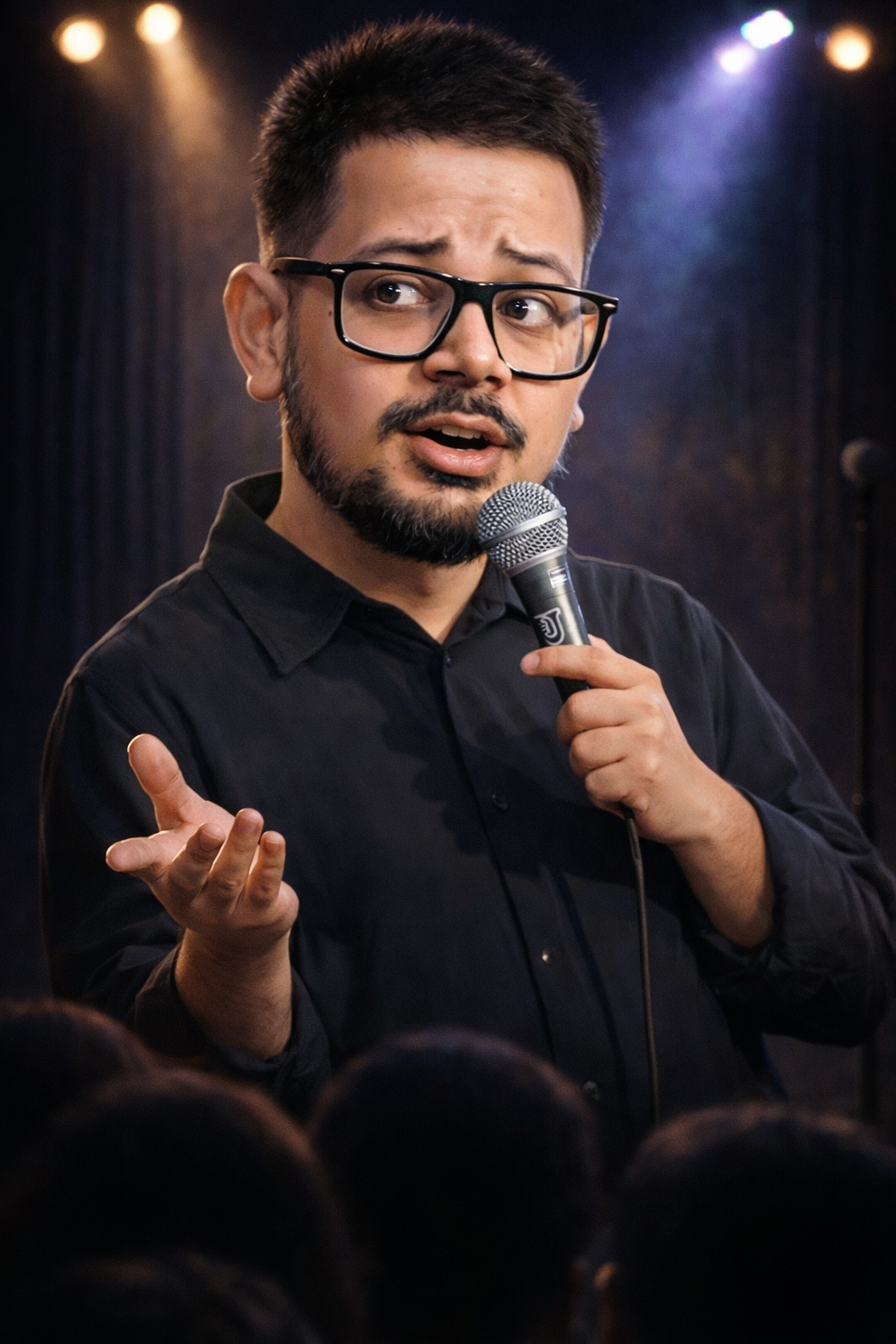 Rajat Thakur performing standup